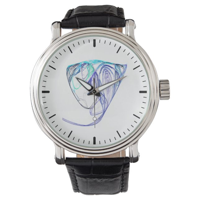 Fractal - Elephant Portrait Watch (Front)