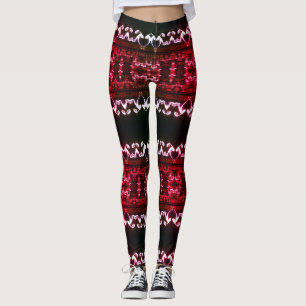 Fractal Etno Custom Leggings