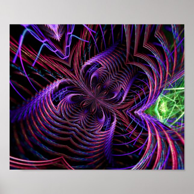 fractal-falling Poster (Front)