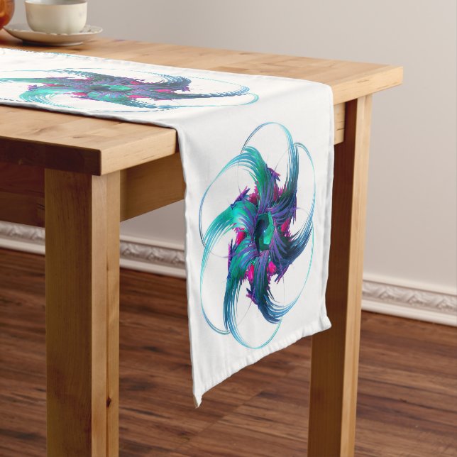 Fractal Fantasy Swirls Table Runner (In Situ)
