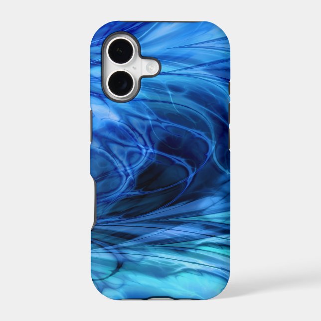 Fractal Feathers Blue (Back)