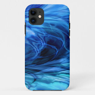 Fractal Feathers Blue Case-Mate iPhone Case