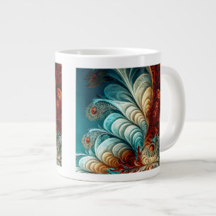Fractal Feathers Jumbo Mug 