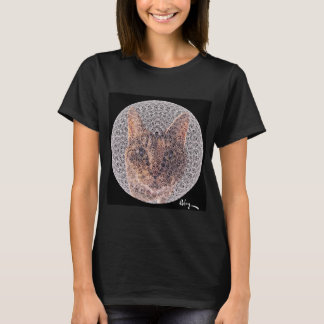 Fractal Female Feline by Rofey T-Shirt