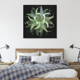Fractal Fern Bloom Canvas Print