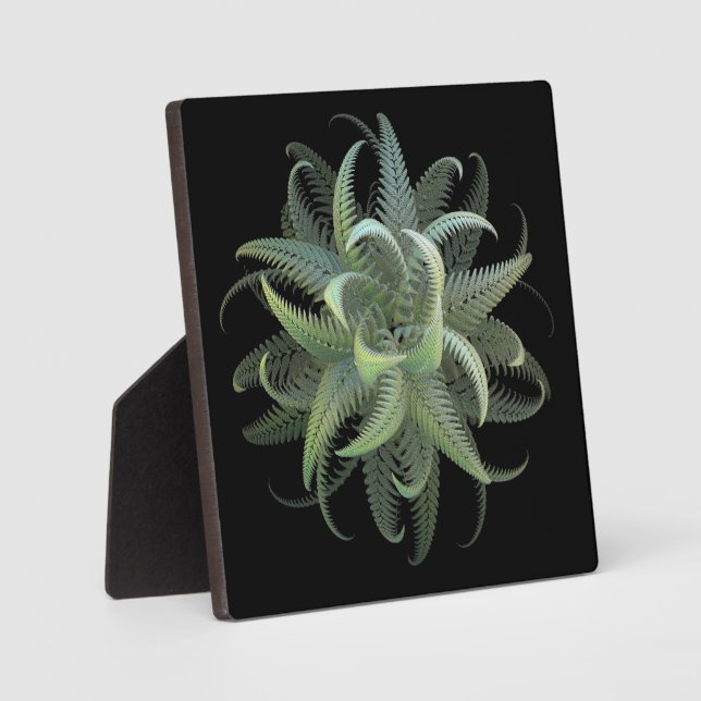 Fractal Fern Bloom  Plaque (Front)