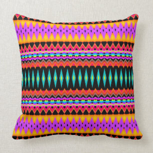 Fractal Fiesta Bright Colours Cushion