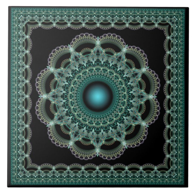 Fractal filigreed framed pattern tile (Front)