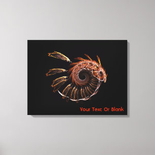 Fractal Firebird Canvas Print