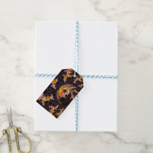 Fractal Firestorm Sphere Gift Tags