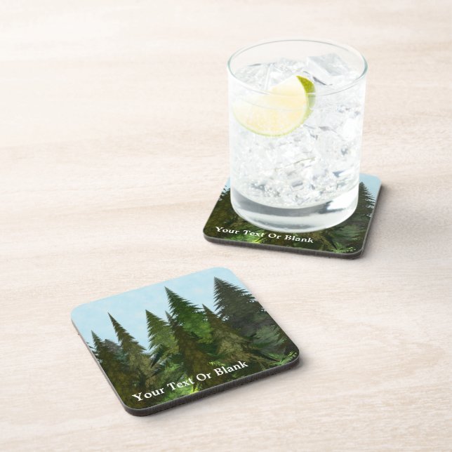 Fractal Firs Coaster (Right Side)