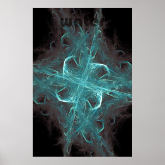 fractal flame: water poster