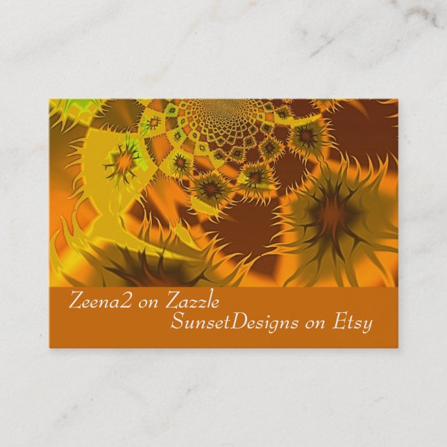 Fractal Flames Business Cards (Front)