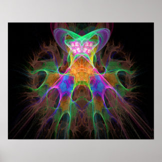 Fractal Flames Deva Poster
