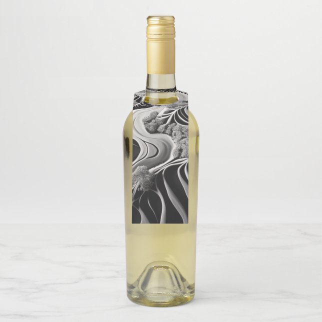 Fractal Flow Bottle Tag (On Bottle)