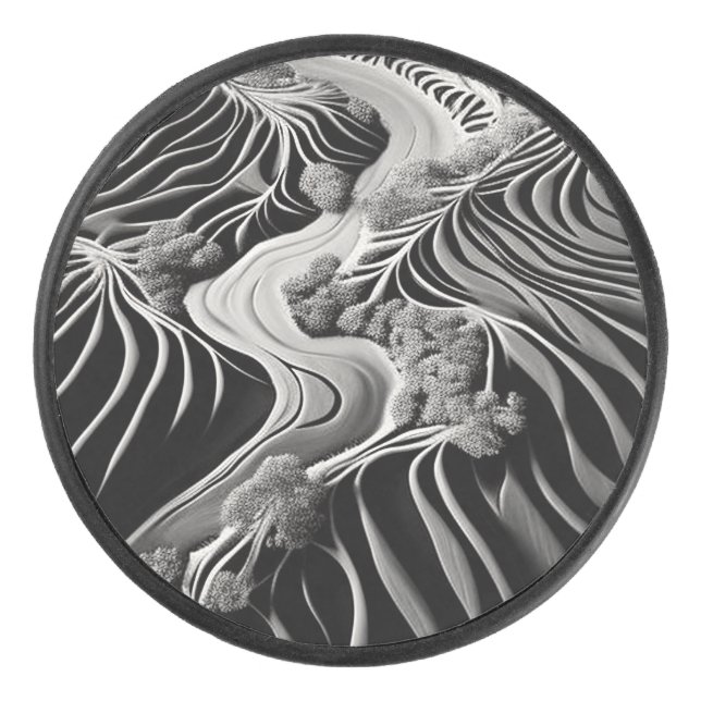 Fractal Flow Hockey Puck (Front)