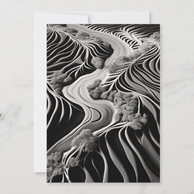 Fractal Flow Holiday Card (Front)