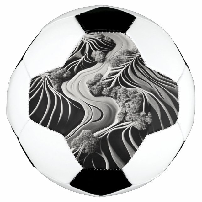 Fractal Flow Soccer Ball (Front)