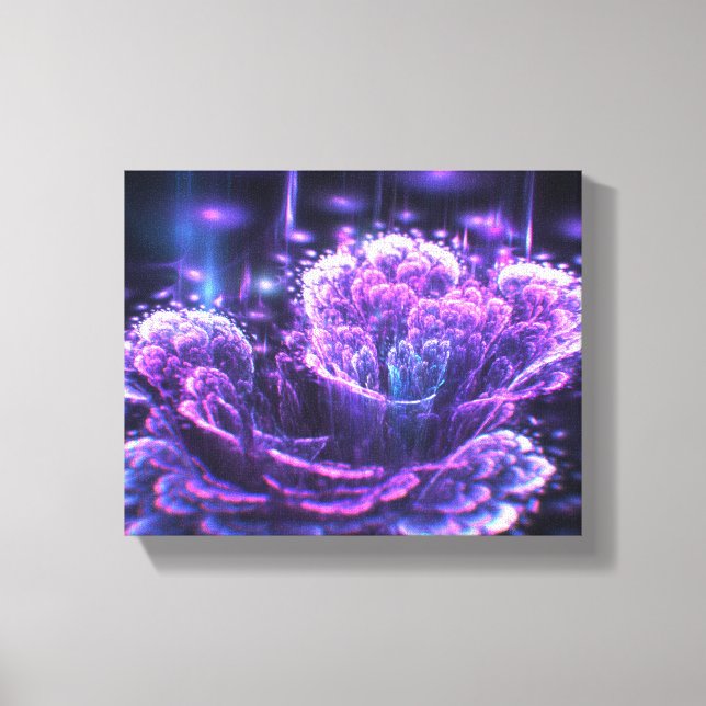 fractal flower canvas print (Front)