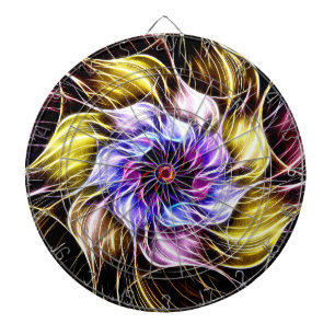 fractal flower dartboard