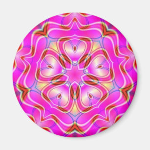 Fractal Flower Mandala Sacred Geometry Magnet