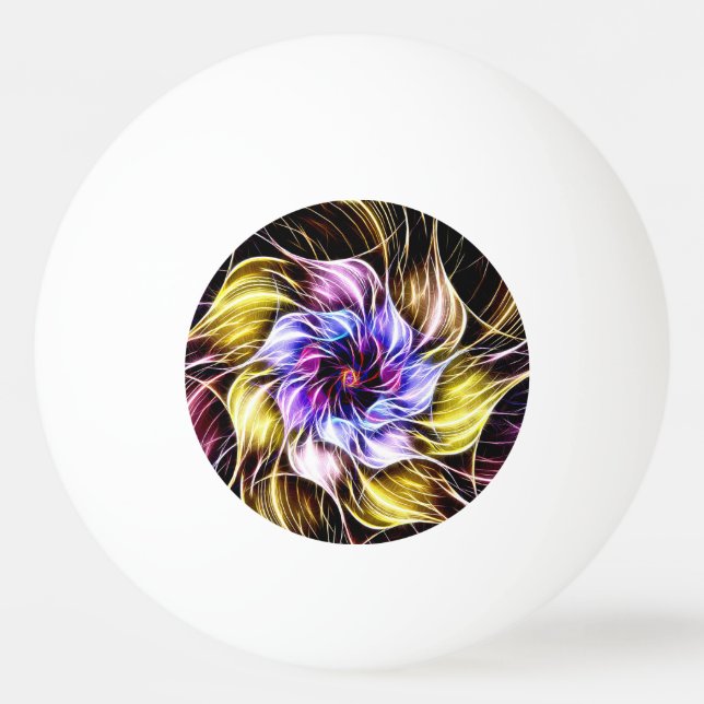 fractal flower ping pong ball (Front)