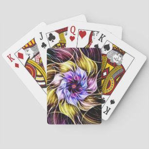 fractal flower playing cards