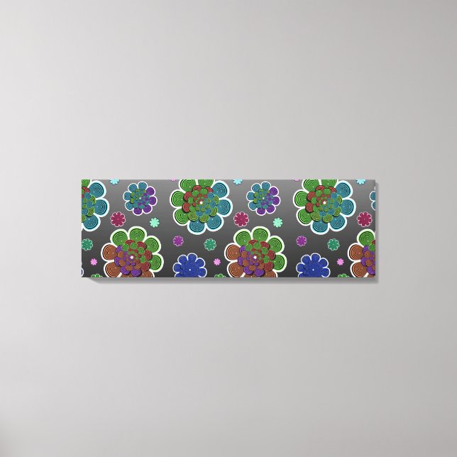 Fractal Flower Two Canvas Print (Front)