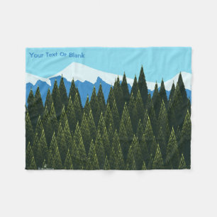 Fractal Forest Fleece Blanket