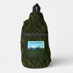 Fractal Forest Sling Bag