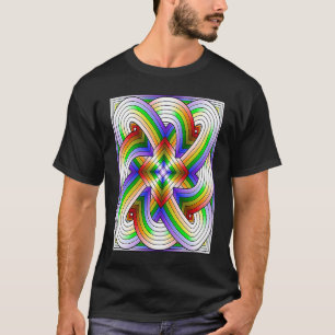 Fractal Fractured Cataclysmic Colour Highway Inter T-Shirt