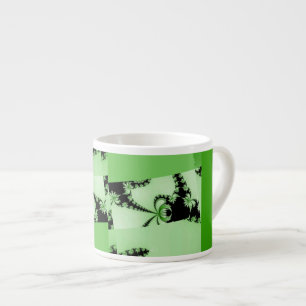 Fractal Garden green Espresso Cup