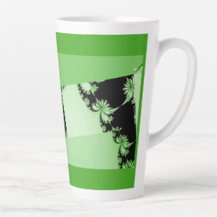 Fractal Garden lime Latte Mug