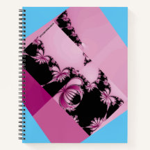 Fractal Garden pink & azure