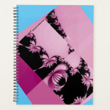 Fractal Garden pink & azure