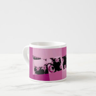 Fractal Garden pink Espresso Cup