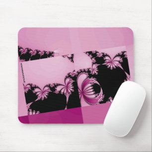 Fractal Garden pink Mouse Pad