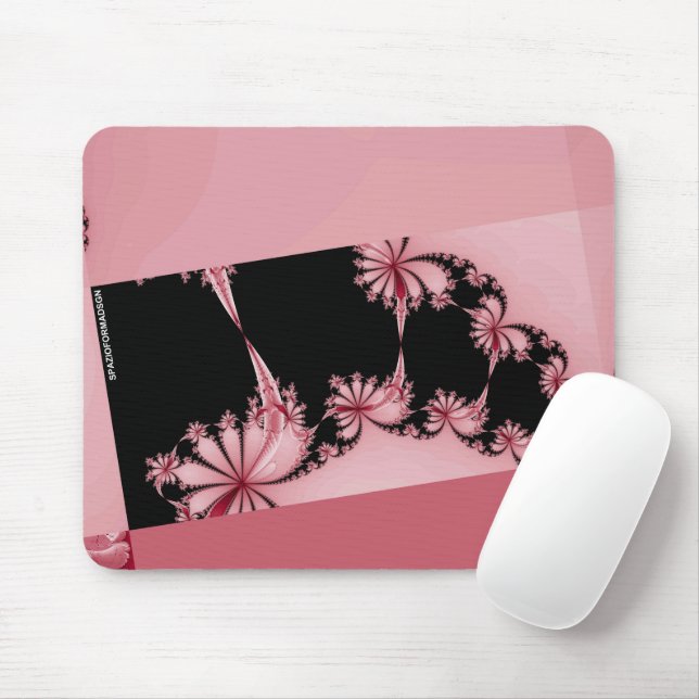 Fractal Garden rose Mouse Pad (With Mouse)