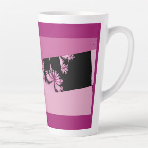 Fractal Garden rose water Latte Mug