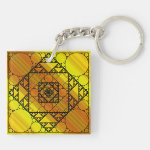 Fractal Geometry Acrylic Keychain