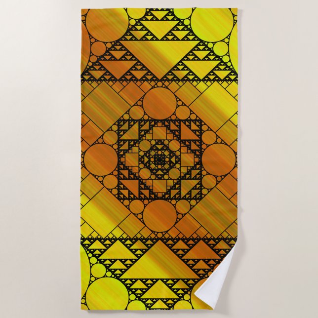Fractal Geometry Beach Towel (Front)