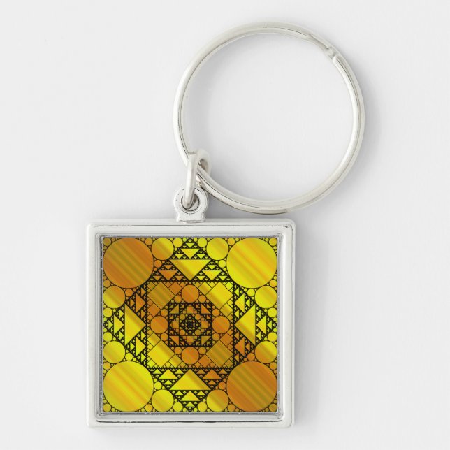 Fractal Geometry Keychain (Front)