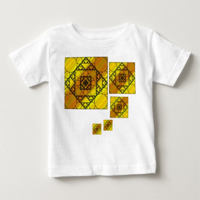 Fractal Geometry Kid's and Baby Light Shirt (Front)