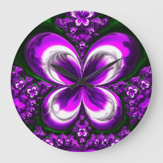 Fractal Glass 1 Clock & Numeral Options
