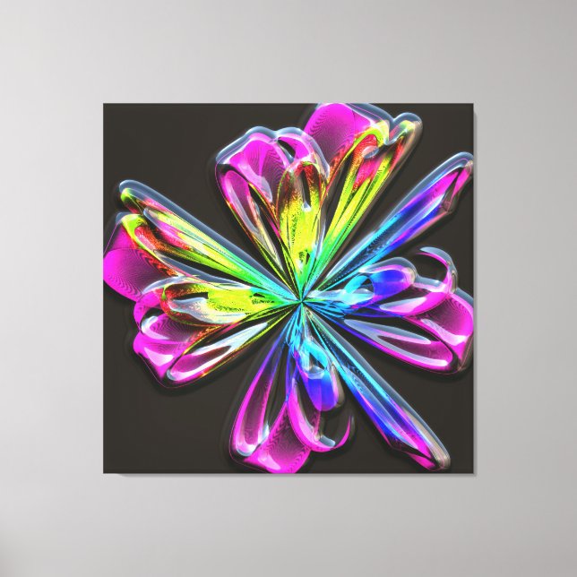 Fractal Glass 4A Canvas Print (Front)