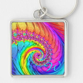 Fractal Glass 6 Keychains