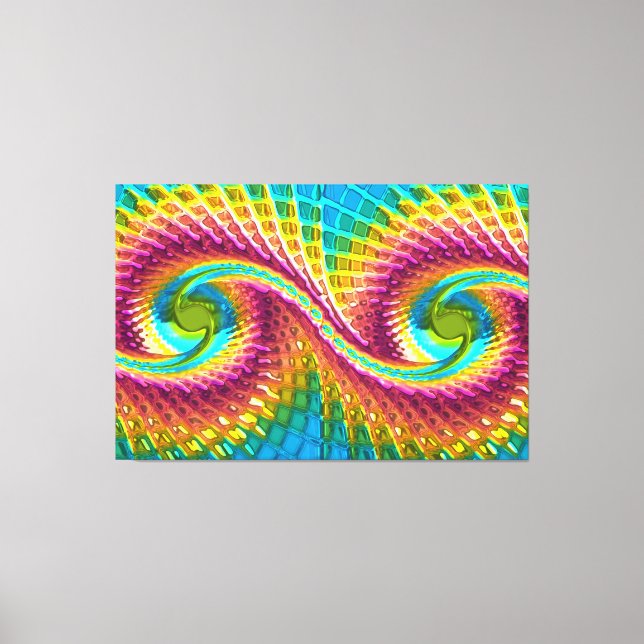 Fractal Glass 7 Canvas Print (Front)