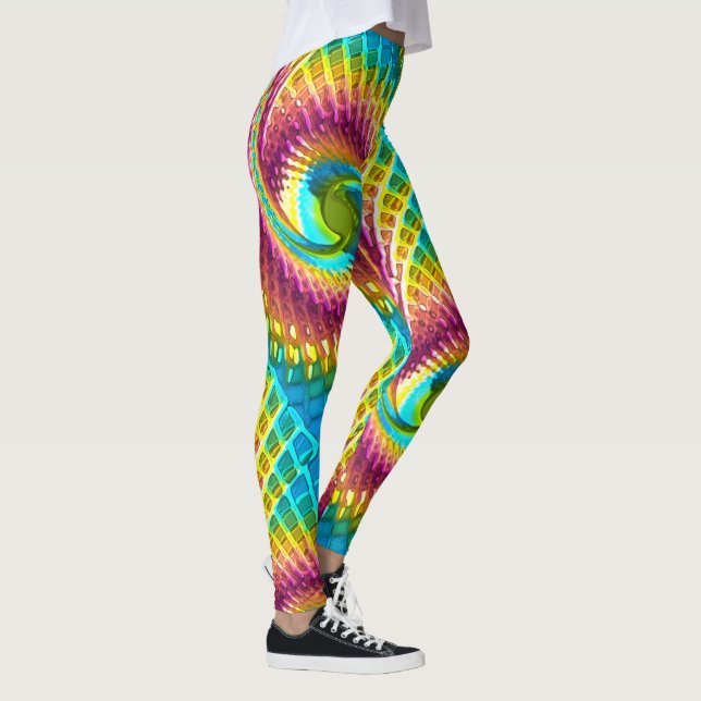 Fractal Glass Art 7 Leggings (Right)