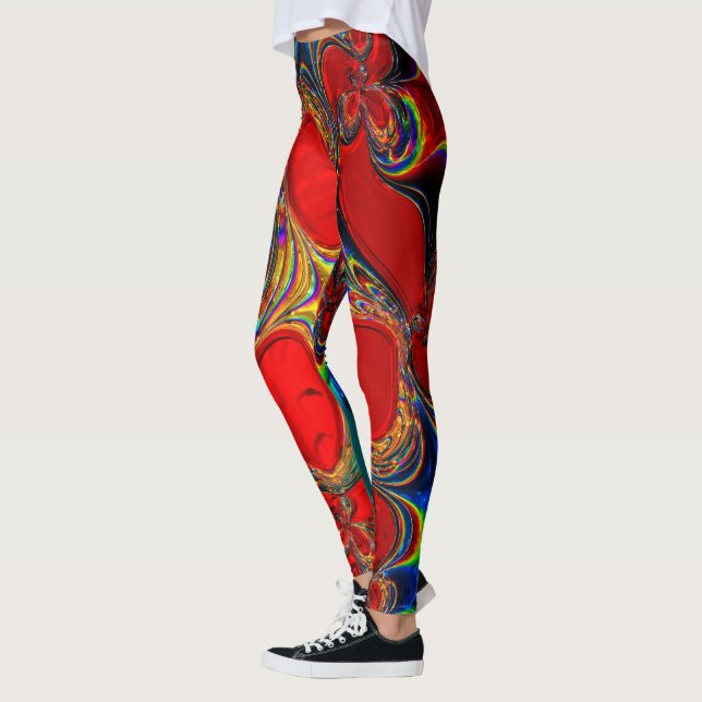 Fractal Glass Art 9A Leggings (Left)
