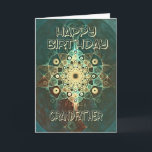 Fractal grunge birthday card for grandfather<br><div class="desc">A distressed effect card with a grungy feel.</div>